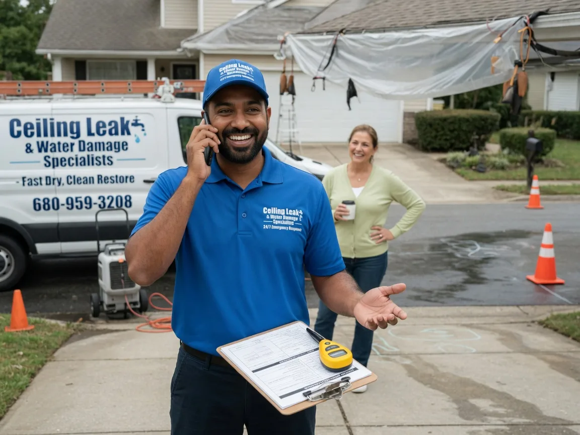 Ceiling Leak Cleanup Stafford, OH FAQs